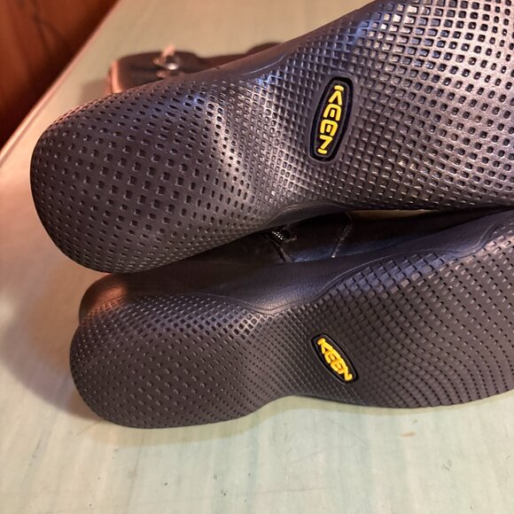 NEW Womens Keen Water Resistant Black Leather Bern Baby Bern Boots Size 9 - Picture 7 of 9